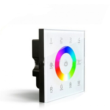 Panel de control LED rgbw DMX512 controlador RGBW montado en la pared, para tira de LED rgbw